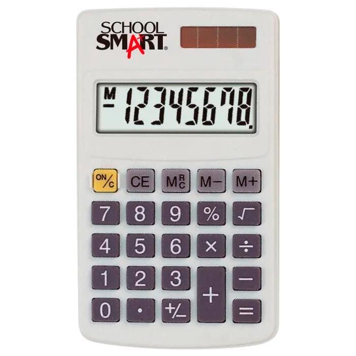 School Smart Basic Math Calculator 1596818